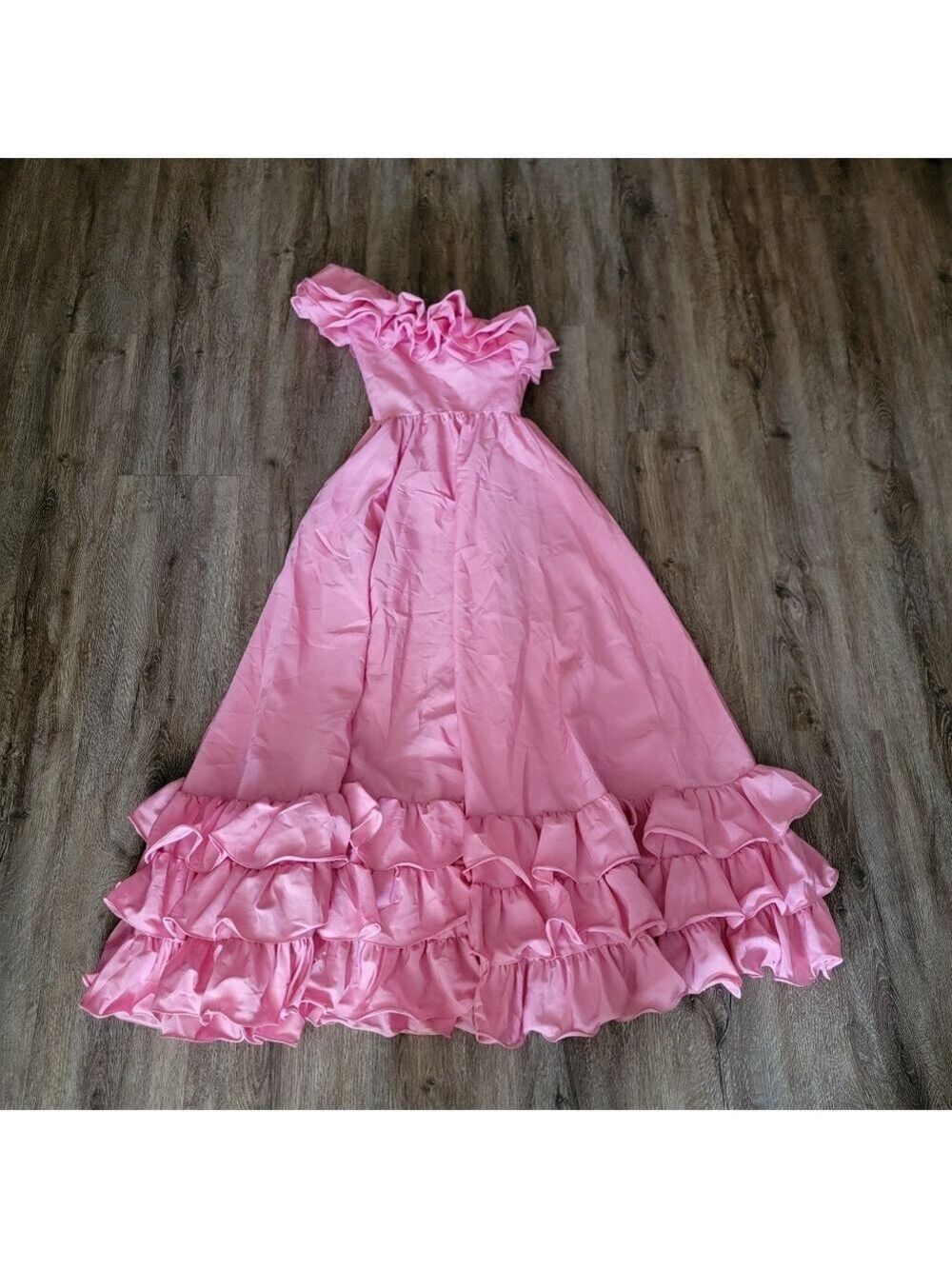 Vintage One Shoulder Pink Dress #3047 - Picture 13 of 16